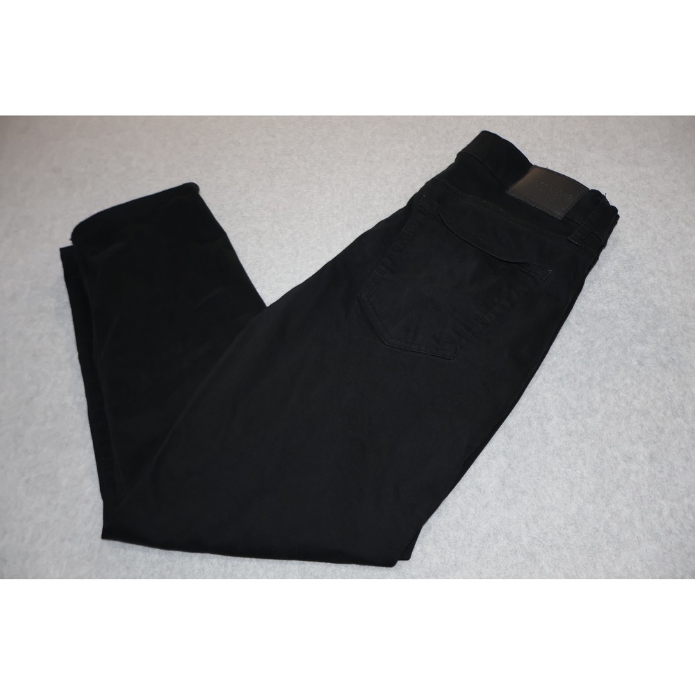 Lucky Brand 121 Slim Straight Mens 34x30 Black Chino Pants Cotton Blend 5 Pocket